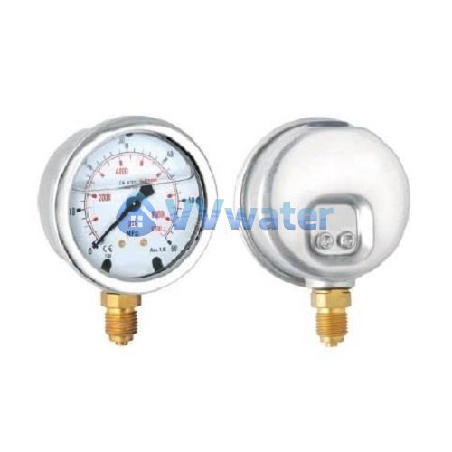 PN11 Stainless Steel Oil Filled Pressure Gauge