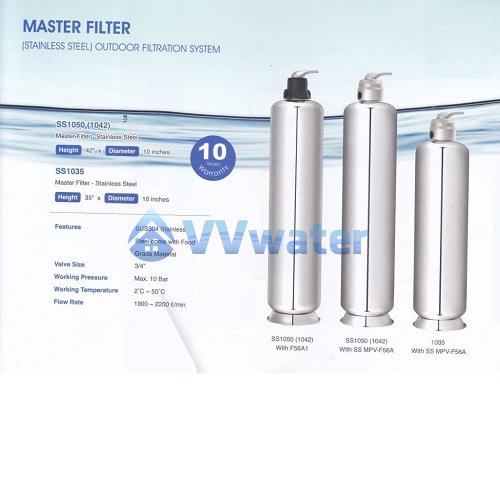 SS MPV-F56A Stainless Steel Outdoor Water Filter 10